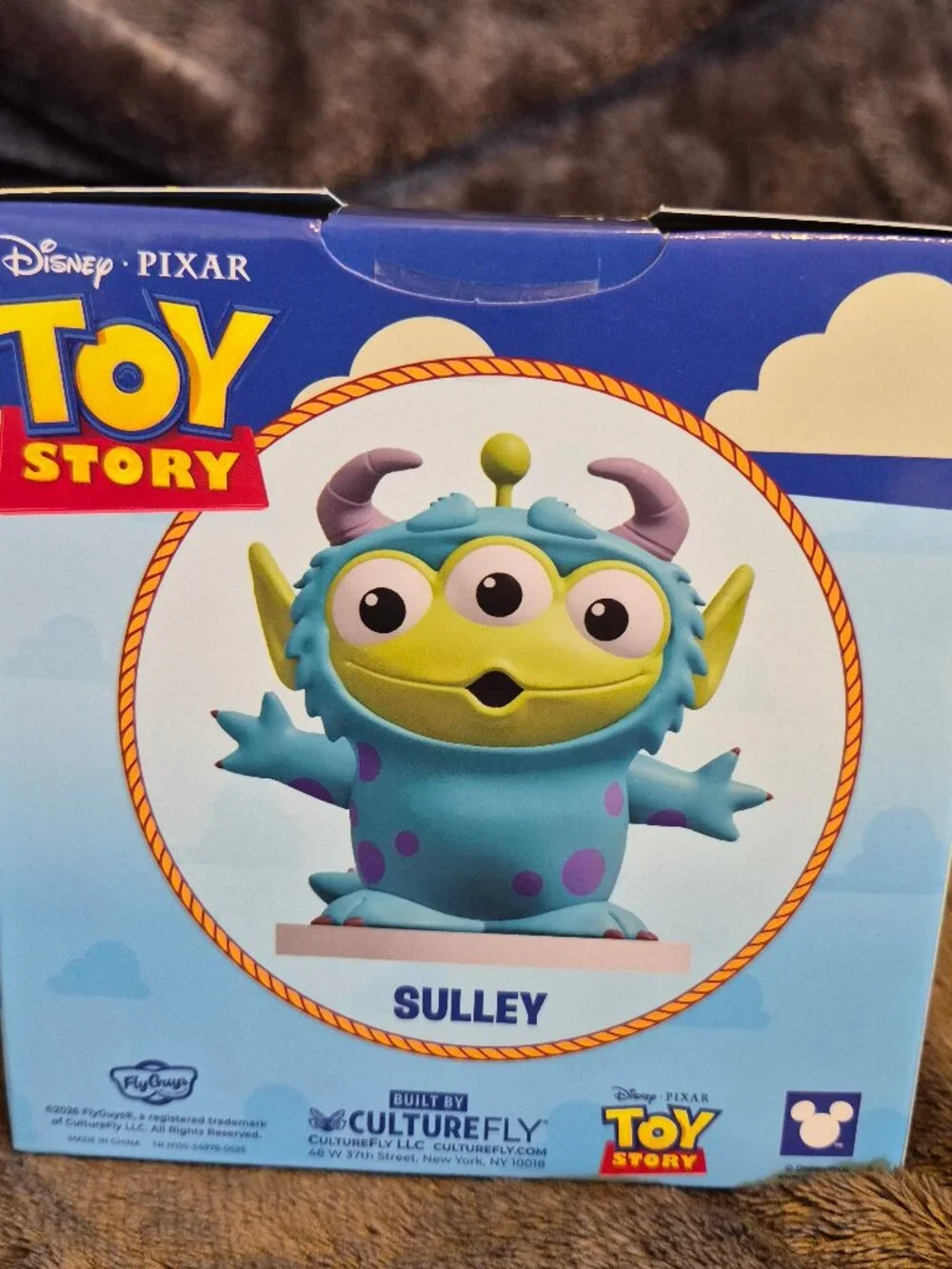 CultureFly Disney Pixar Toy Story Sulley Vinyl Figure 4in Toy Story Monsters Inc